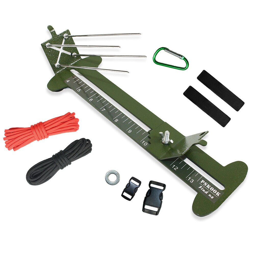 Paracord Armband Jig Kit Paracord Tool Kit Weven Diy Maker Tool Met Geen Slip Rubber Voeten Van 4 Inch Tot 13 Inches Lange: Army Green