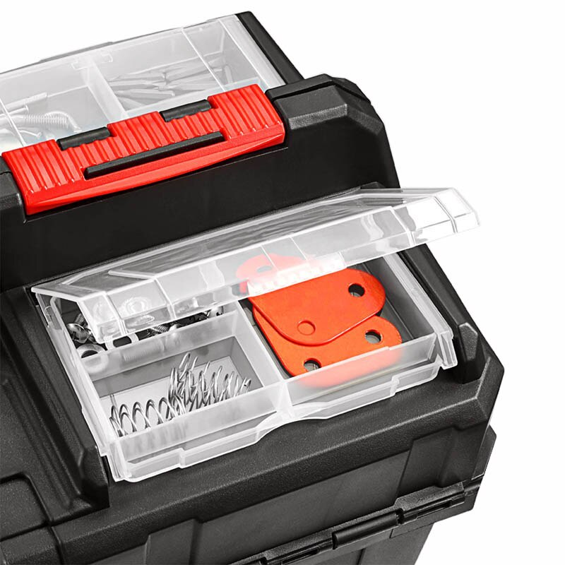 Kunststoff Werkzeugkasten Hardware- Lagerung falten fallen Hause Multi-funktion Auto Reparatur Kasten Werkzeug Tragbare fallen Große Elektriker Werkzeug Kasten