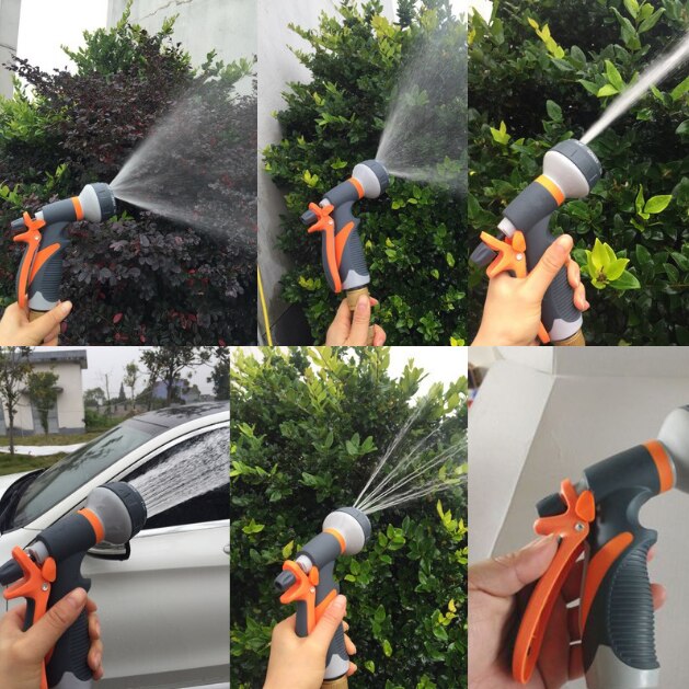 Multifunktions Bewässerung Gun Garten Schlauch Düse Einstellbar Düse Wasser Pistole Rasen Schlauch Garten Hochdruck Sprayer Auto Waschen ZXH