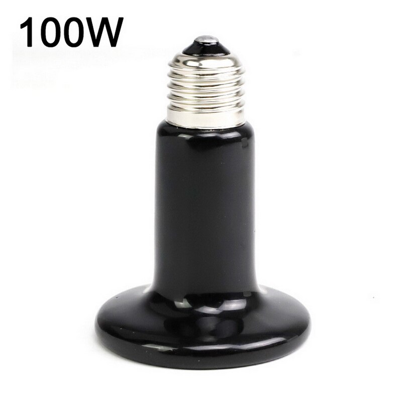 Heat Lmap Pet Reptile Far Infrared Ceramic Heating Lamp 220V Mini Heat Emitter Light Bulb 25W 50W 75W 100W 150W 200W: 100W