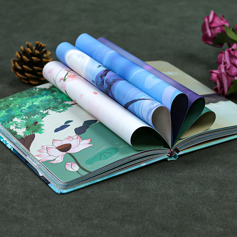 Antieke Artistieke Conceptie Retro Dagboek Hand Grootboek Schattige Kleine Verfrissende Student Notebook Volledige Kleur Pagina Notepad Notebook