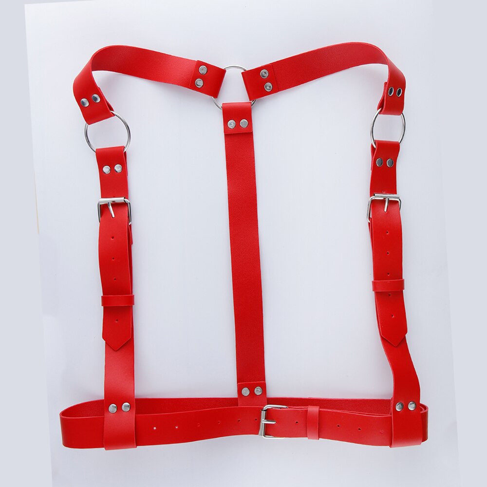 Women Punk Leather Harness Belt Strap Suspender Sexy Lady Handmade Belt Decorative Shirt Dress Vest Body Harness
