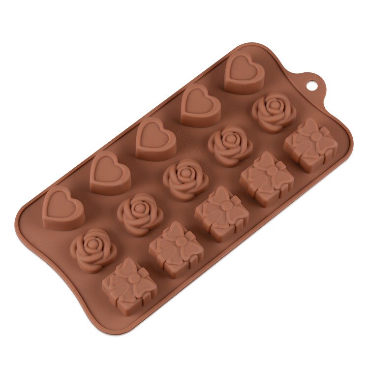 Silikolove utensilios para decoración de tortas con Fondant molde de silicona antiadherente Chocolate moldes pudín gelatina para hornear cocina Sugarcraft
