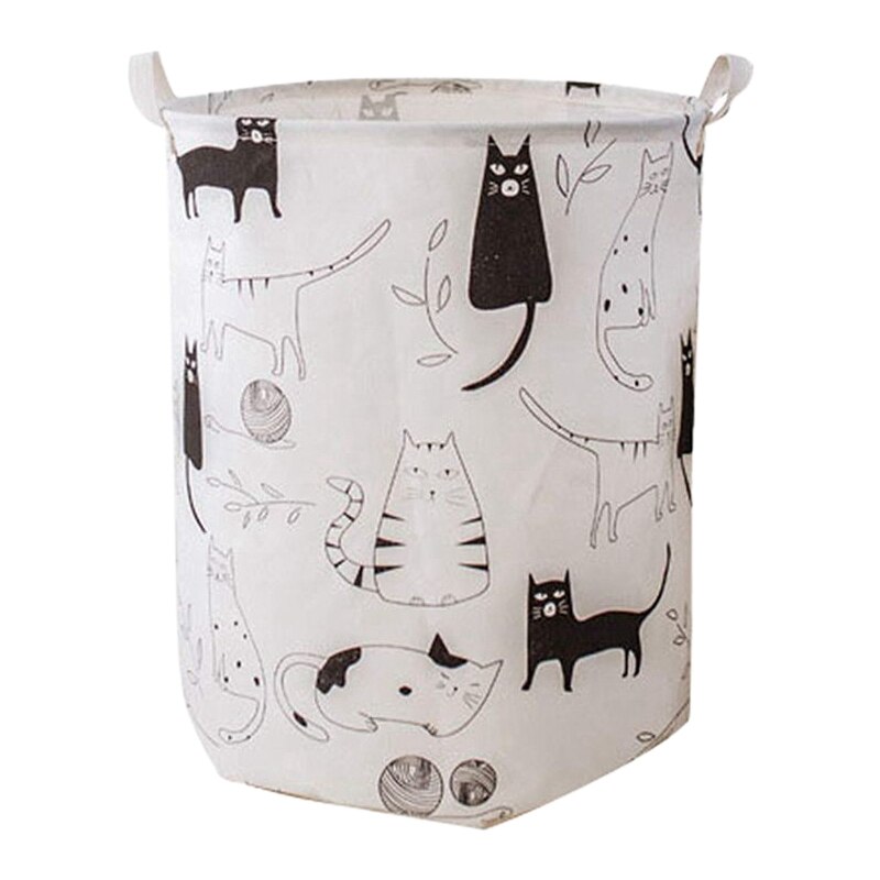 Wasmand Wasmand Opslag Bin Organisatie Inklapbare Wasmand Kat Print Speelgoed Opbergdoos