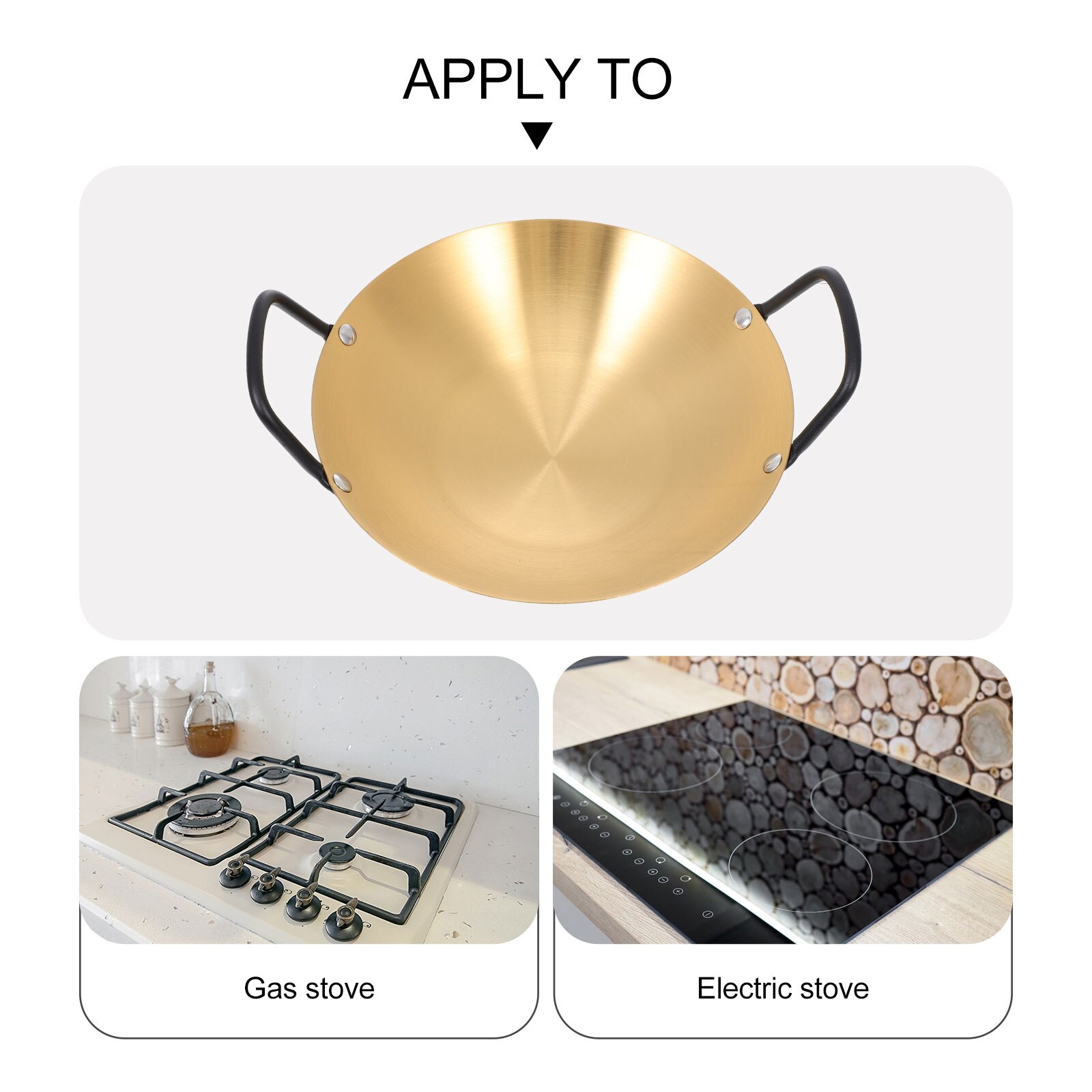 Korean Style Stainless Steel Dry Pot Non-stick Cooking Pot Kitchen Cooking Utensil