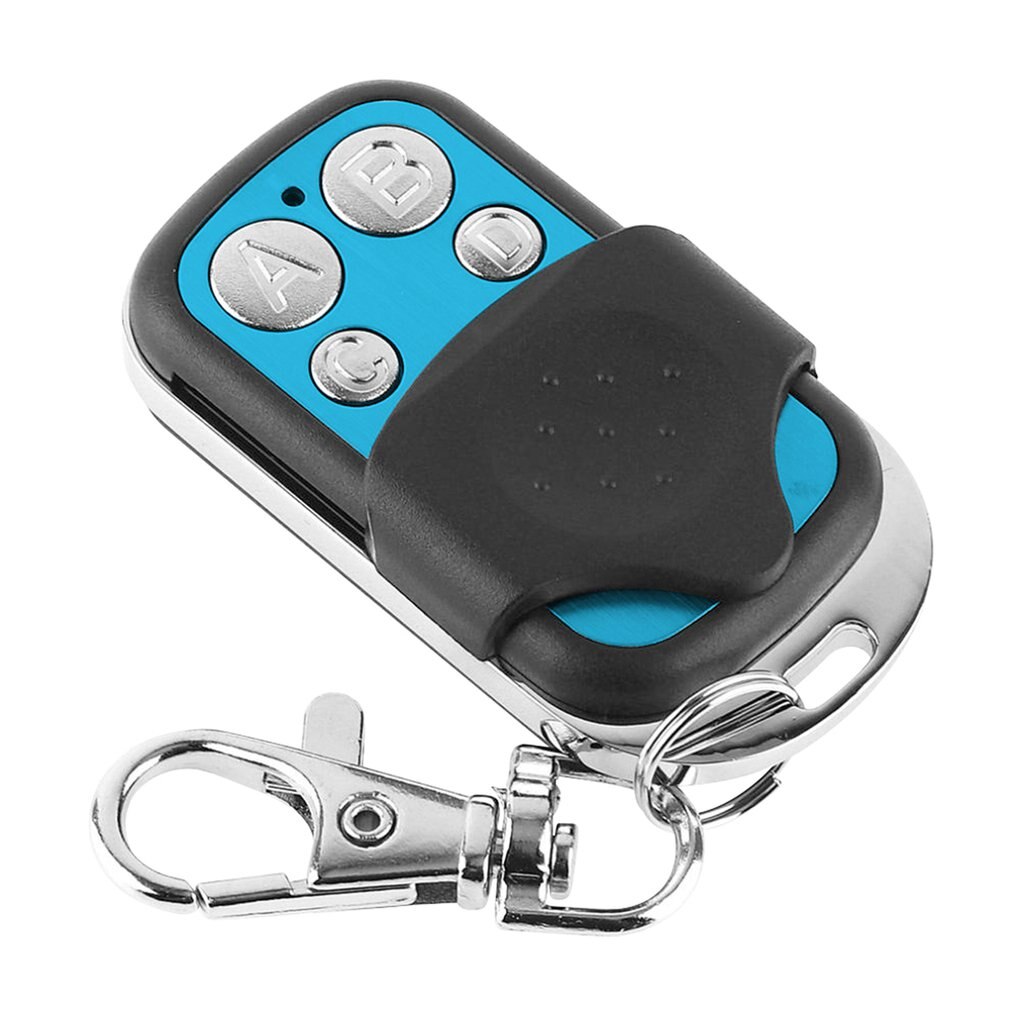 433Mhz Remote Control Garage Gate Door Opener Remote Control Duplicator Clone Cloning Code Car Key: Blue silver