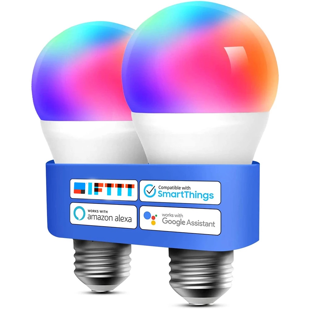 Sem fio bluetooth inteligente rgb lâmpada de iluminação para casa lâmpada led wi-fi ou controle ir magia lâmpada regulável ios/android