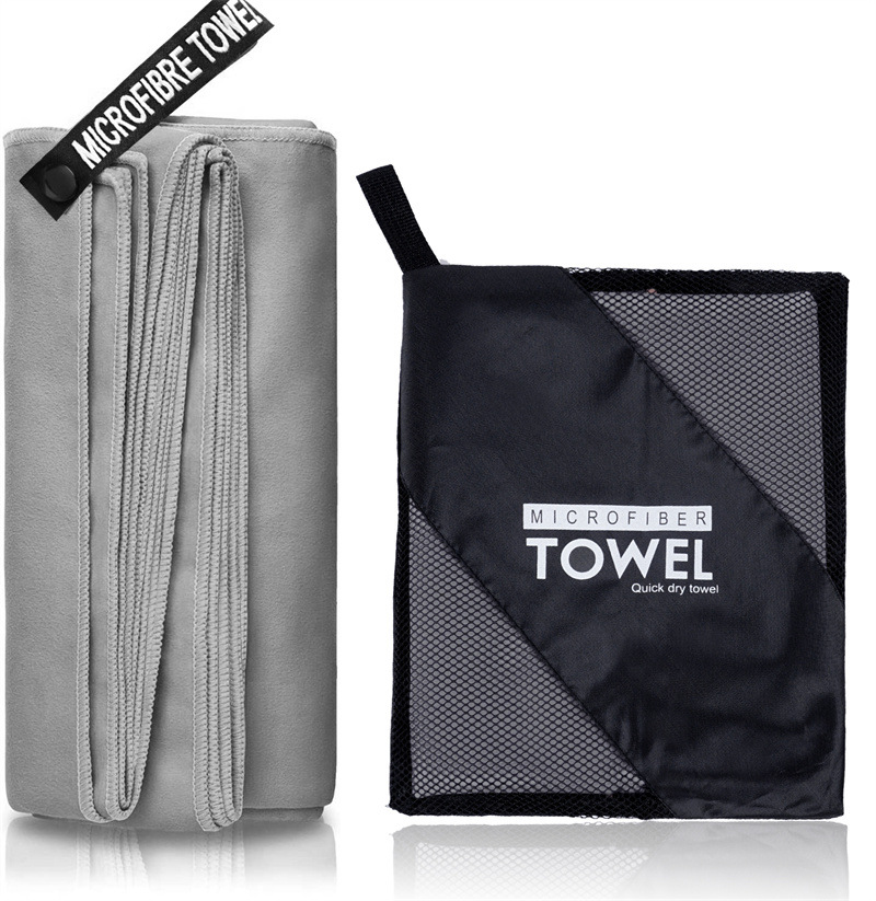 Verdikte microvezelhanddoek voor reizen, sport, sneldrogend, superabsorberend, grote haarhanddoek, superzacht en lichtgewicht fitnesshanddoek: Goud