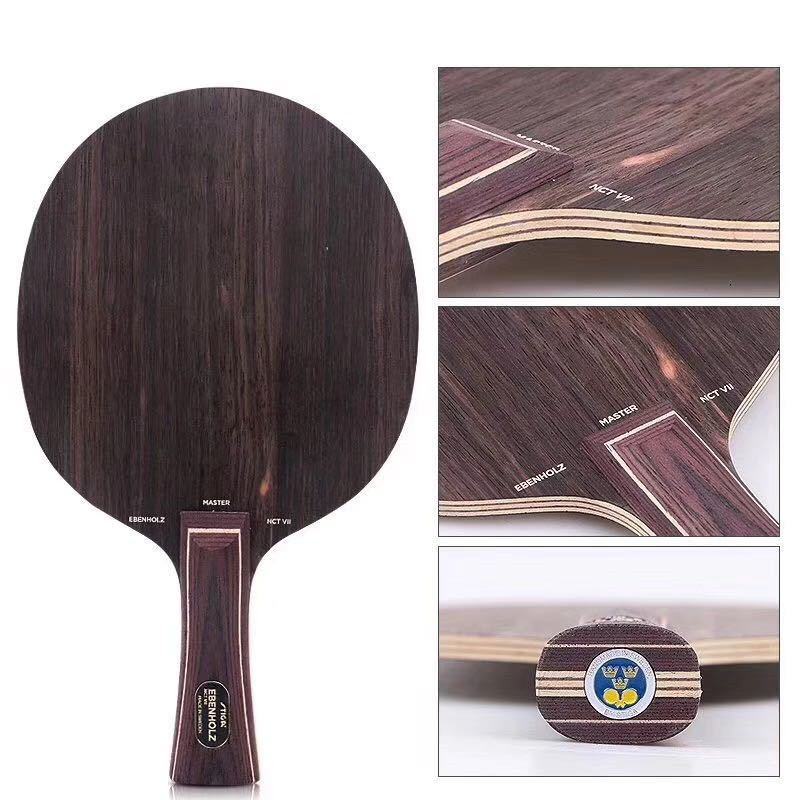 STIGA-Table Tennis Racket with Double Face Pimples in Rubber, Long Handle Ping Pong Bat, Fast Attack, Good Control, NCT 7
