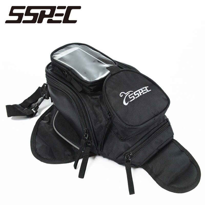 Magnetisk motorcykel tanktaske motorcykeltaske storskærm til telefon/gps motorcykel sadeltaske skuldertaske rygsæk bagage: Sspec -45