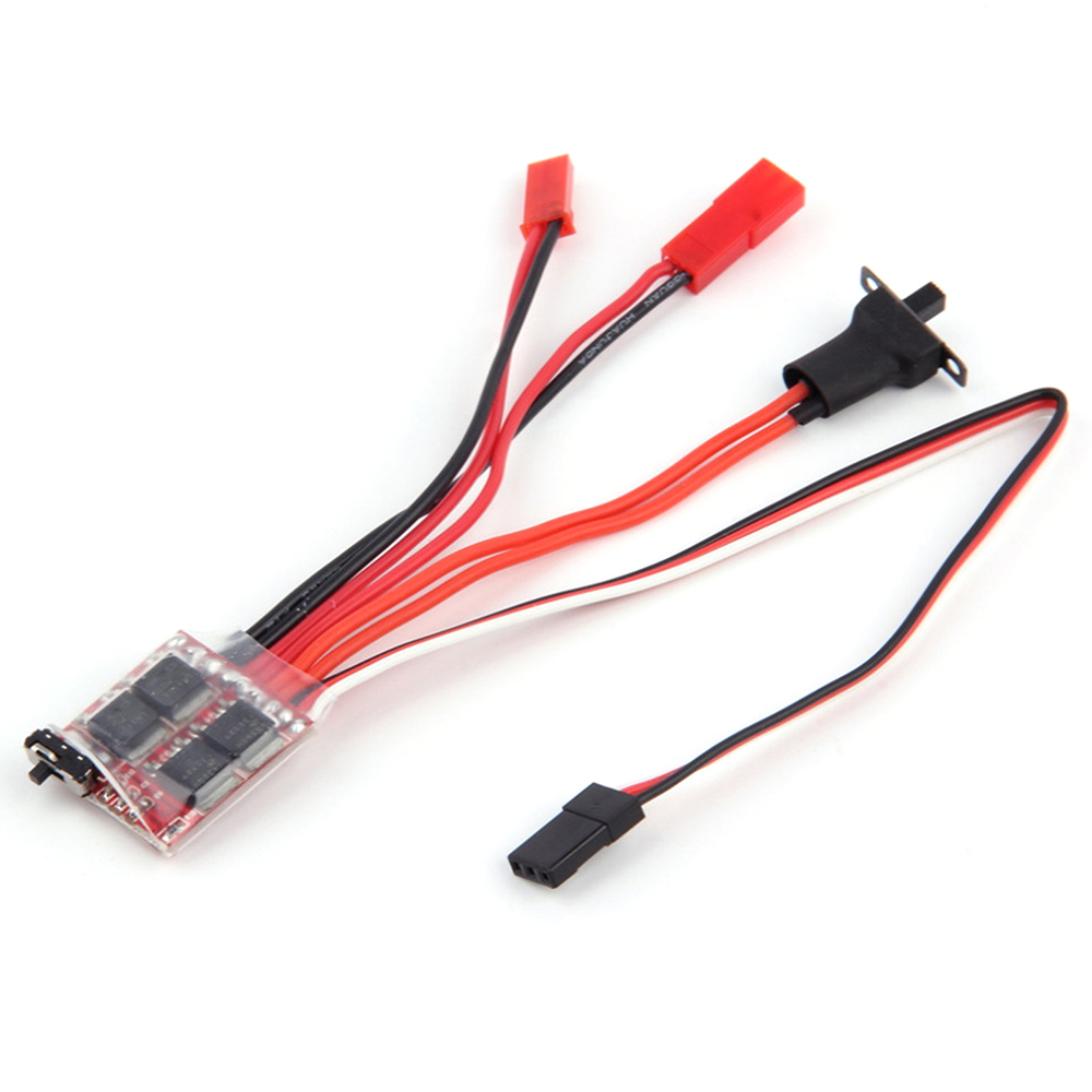 20A 30A Brushed ESC RC Motor Micro ESC for Mini 1/16 1/18 1/24 RC Car Boat Tank w/Brake