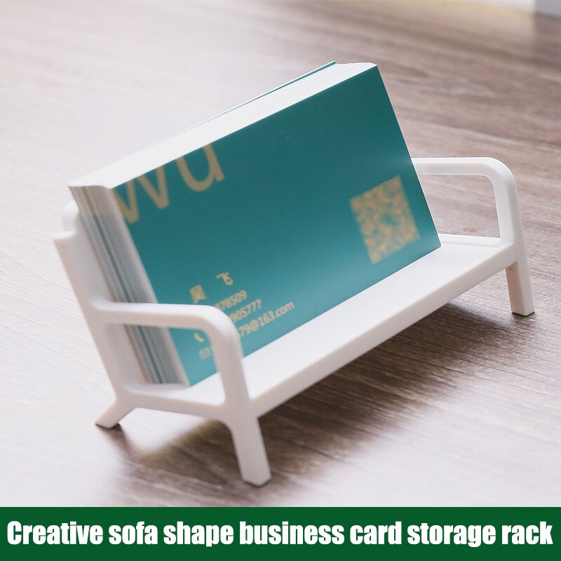 Bench Figure Business Card Case Simple Style Sofa Calling Card Holder Modern Name Card Ornament for Office Table: Default Title