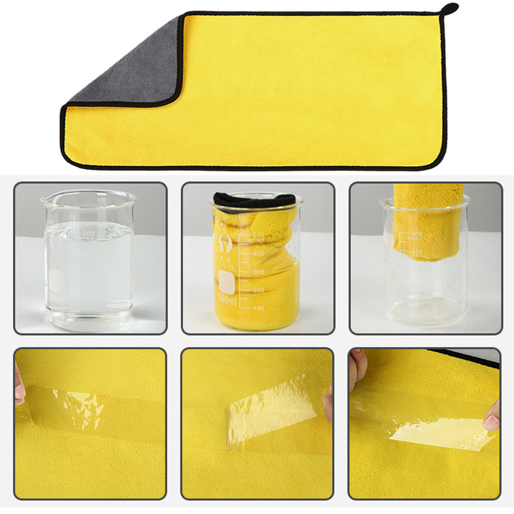 160x60cm Car Wash Towel 400GSM Microfiber High Water Absorption Cleaning Towels Thickened Soft Car Washing Drying Cloth