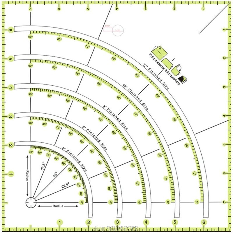 Multifunction Acrylic Patchwork Drawing Ruler Quilting Sewing Measuring Yardstick Tool Home Tailor N13 20: 5AC402820-A