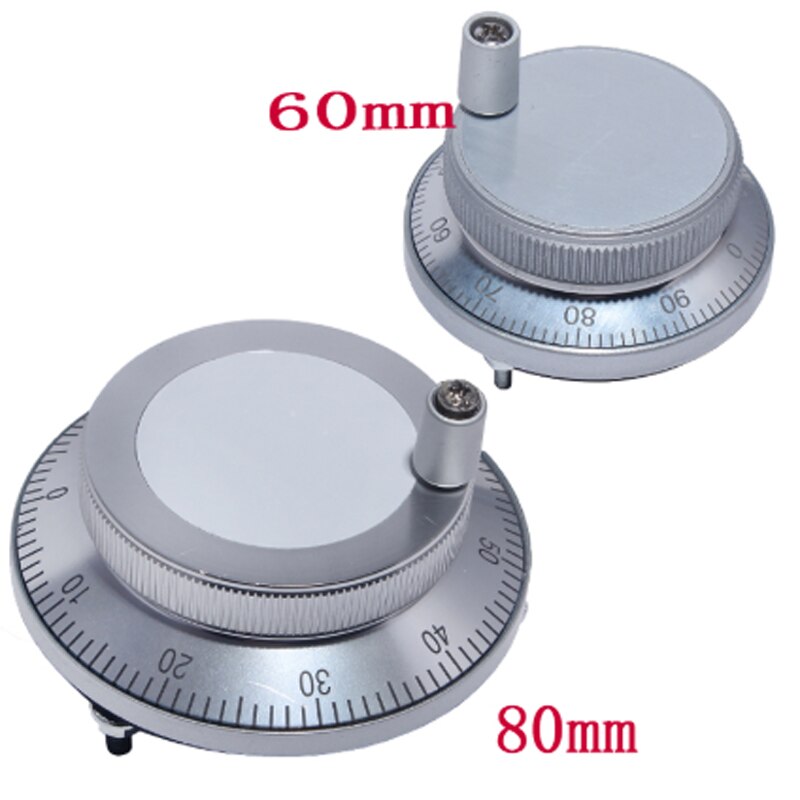 CNC Pulser Handwheel 5V 6Pin Pulse 100 Manual Pulse Generator Hand Wheel CNC Machine 60mm 80mm Rotary Encoder