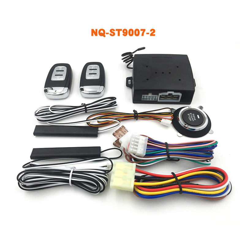 Sistema de alarma de coche de Owo Way con motor de arranque LCD llave de Control remoto funda para B9 con cubierta de silicona NQ-ST9007