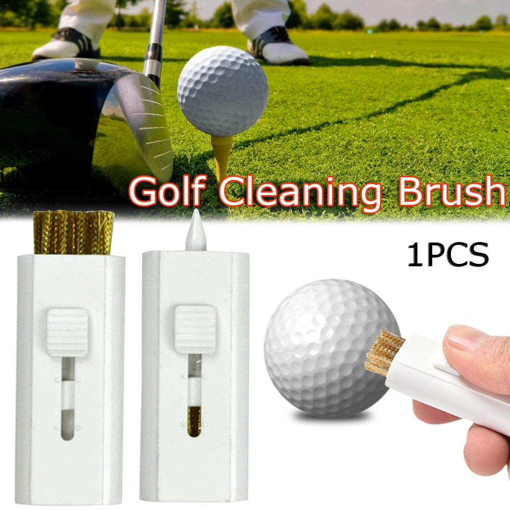 Dual-use mini golf børste sports hånd rengøringsværktøj golfbold børste med stålbørste rengøringsværktøj grossist