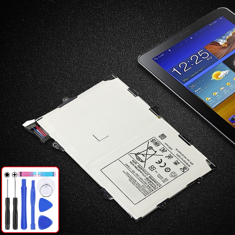 Tabletbatteri til samsung galaxy tab 7.7 gt p6800 p6810 sp397281a(1 s 2p) 5100 mah