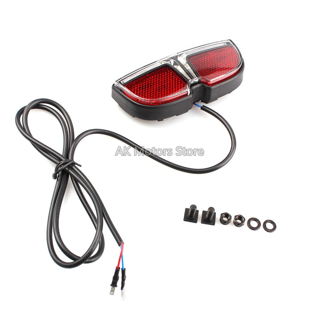 6V vélo électrique feu arrière eBike frein arrière feu arrière LED lampe d'avertissement pour Bafang BBS Mid Drive moteur sécurité veilleuse