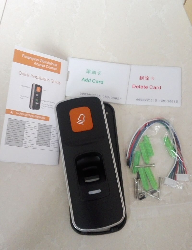 Commercial standalone fingerprint ID card reader single biometric access controller door opener