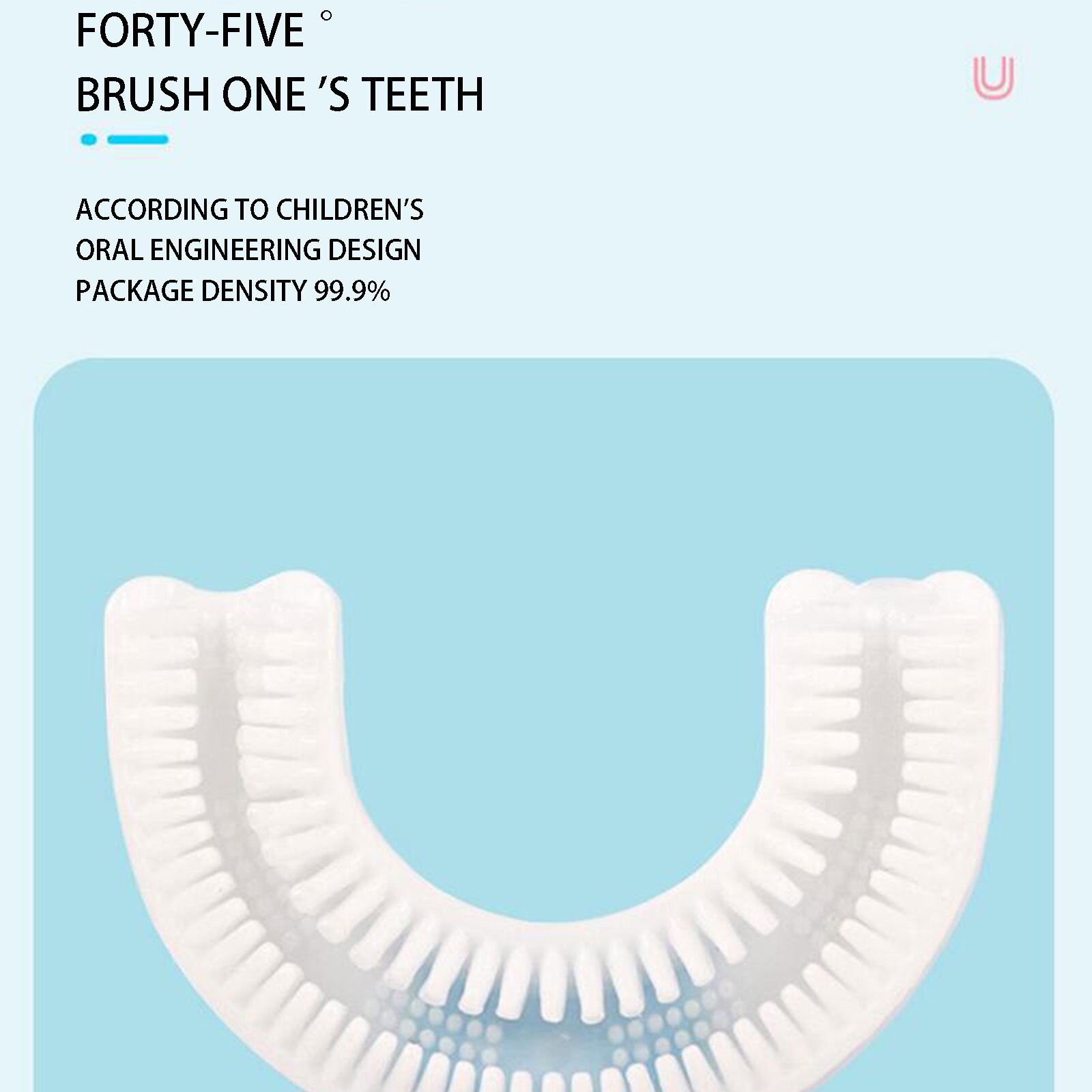 Spazzolino da denti per bambini spazzolino da denti a forma di U a 360 ° spazzolino da denti per bambini in Silicone spazzolino da denti per bambini età 2-12 spazzolino da denti per bambini