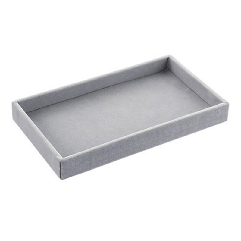Sales Portable Velvet Jewelry Ring Jewelry Display Organizer Box Tray Holder Earring Jewelry Storage Case Showcase: 01