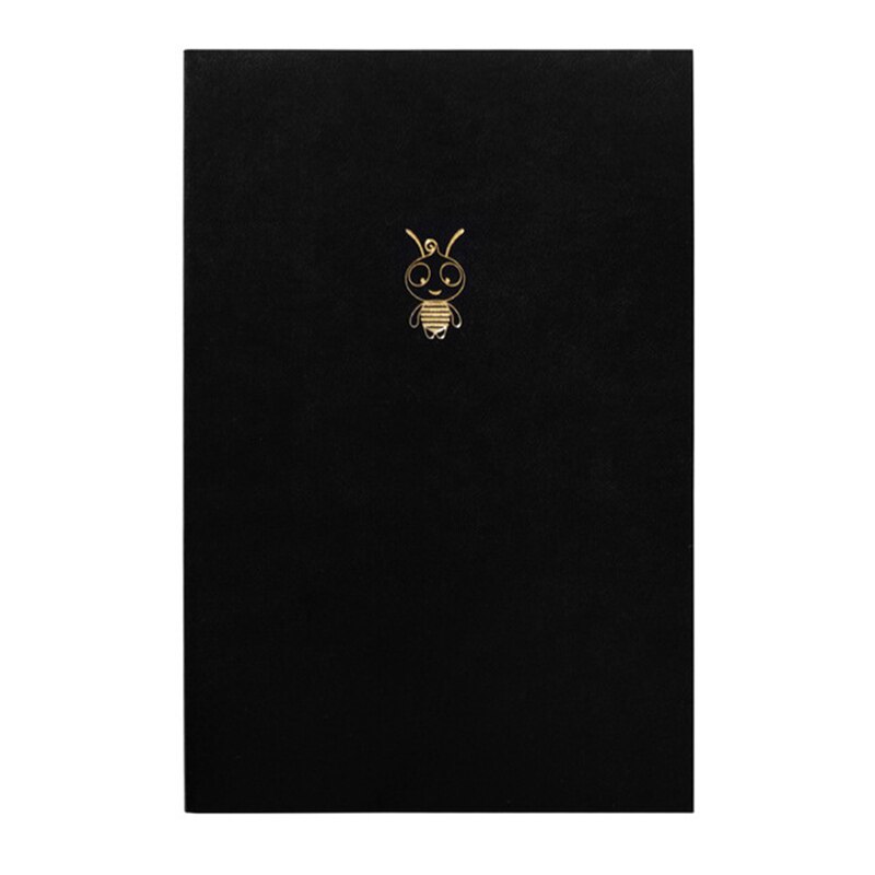 Agenda A6 A5 A4 Diary Planner Notebook Journal Drawing Dot Line Portable Supplies Organizer Schedule Stationery: A4 Bee-Black