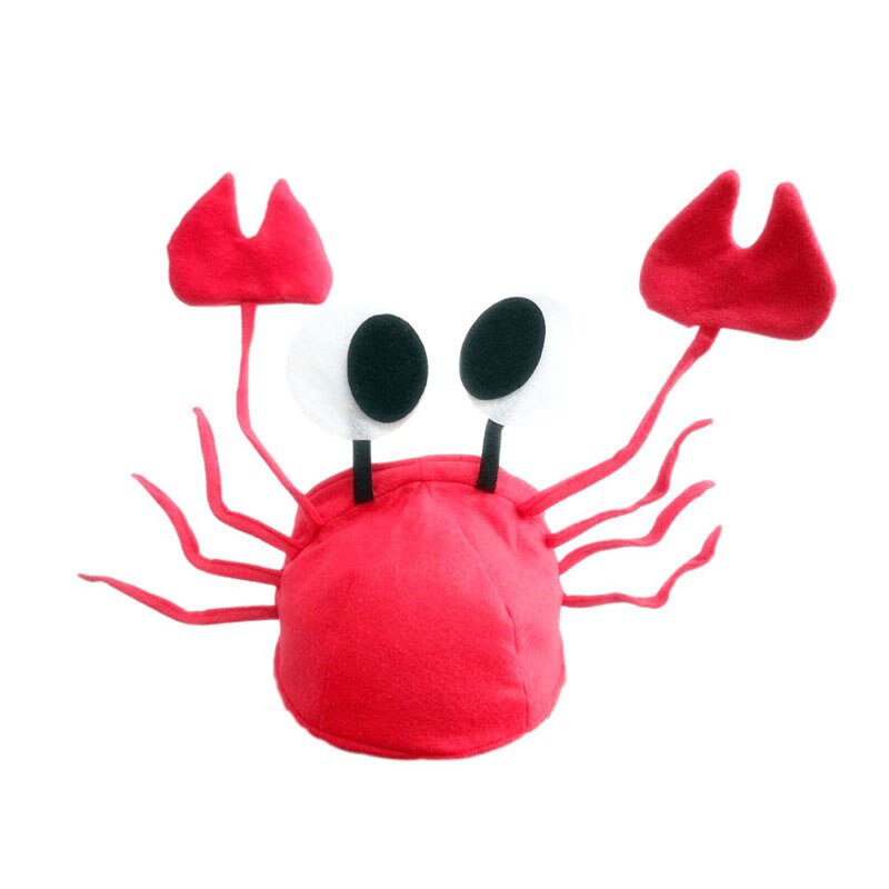 Jule rød hummer krabbe havdyr lue halloween kostyme fancy fest voksne barn lue til jul