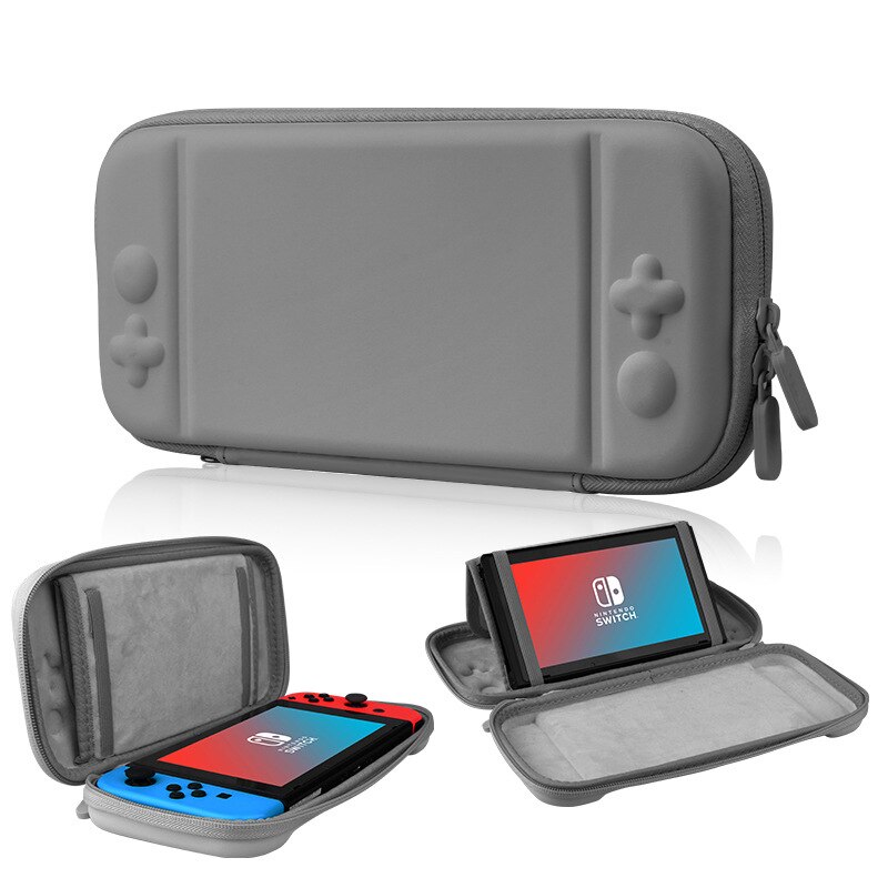 Designer per Nintendo Interruttore di Caso Della Copertura del Sacchetto del Supporto di Animal Crossing Nintendoswitch Sveglio Del Sacchetto Portatile con Staffa: Gray  with Bracket