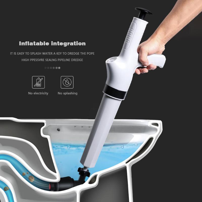 High Pressure Air Drain Blaster Clog Dredge Clogged Remover Toilet Plunger Toilet Dredges Sewer Tools Suction Machine Useful
