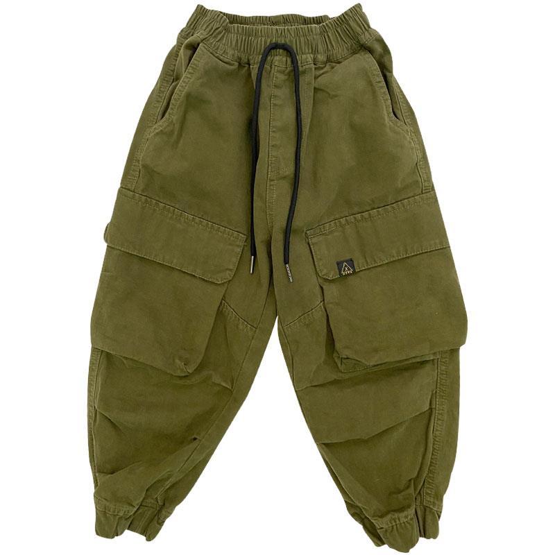 Pantalon Cargo japonais pour garçons de 4 à 14 ans, printemps et automne, pantalons pour enfants, grandes poches