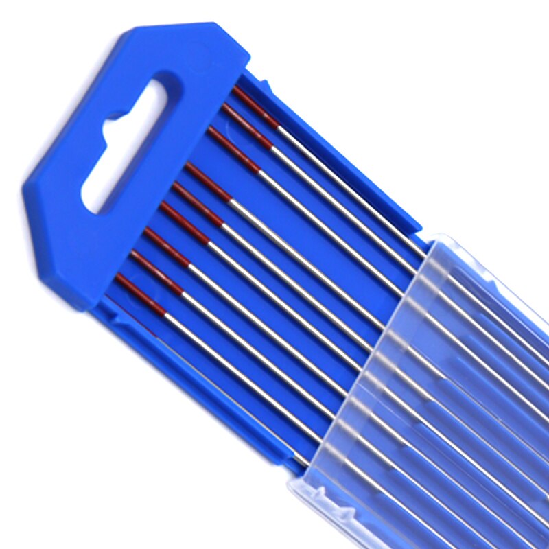 TIG Welding Tungsten Electrodes 2% Thoriated (Red, WT20) 10-Pack1.6mm (1/16")