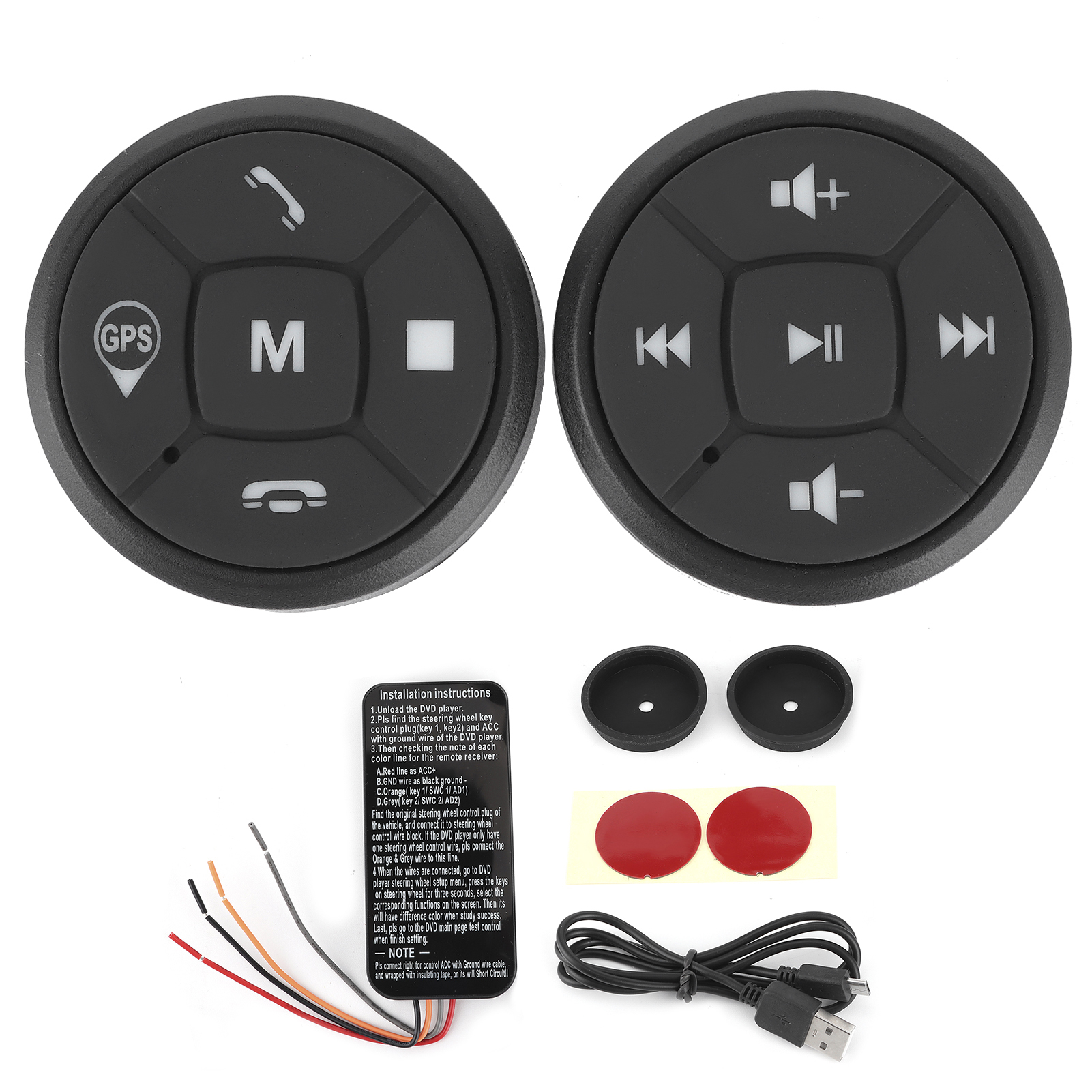 Controller del pulsante del volante volante dell'auto pulsante di controllo del volante senza fili interruttore del Controller Wireless GPS del Volume