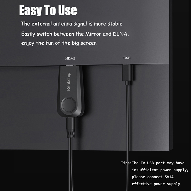 Wireless mirascreen WIFI TV Stick Screen Sharing dongle WIFI screen anycast 1080P Same Screen Device for computer tablet TV