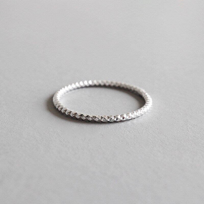 Bague en argent Sterling pour femmes et hommes, bijou fin, à la , Simple et lisse, pour petit doigt, de 925