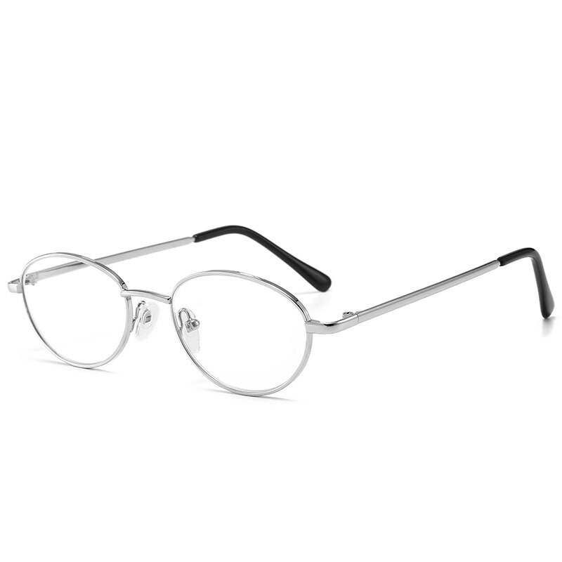 MOLNIYA Oval marco de Metal gafas de lectura hombres azul Ray ultraligero gafas de lectura de presbicia + 1,0 + 1,5 + 2,0 + 2,5 + 3,0 + 3,5: +400 / 2