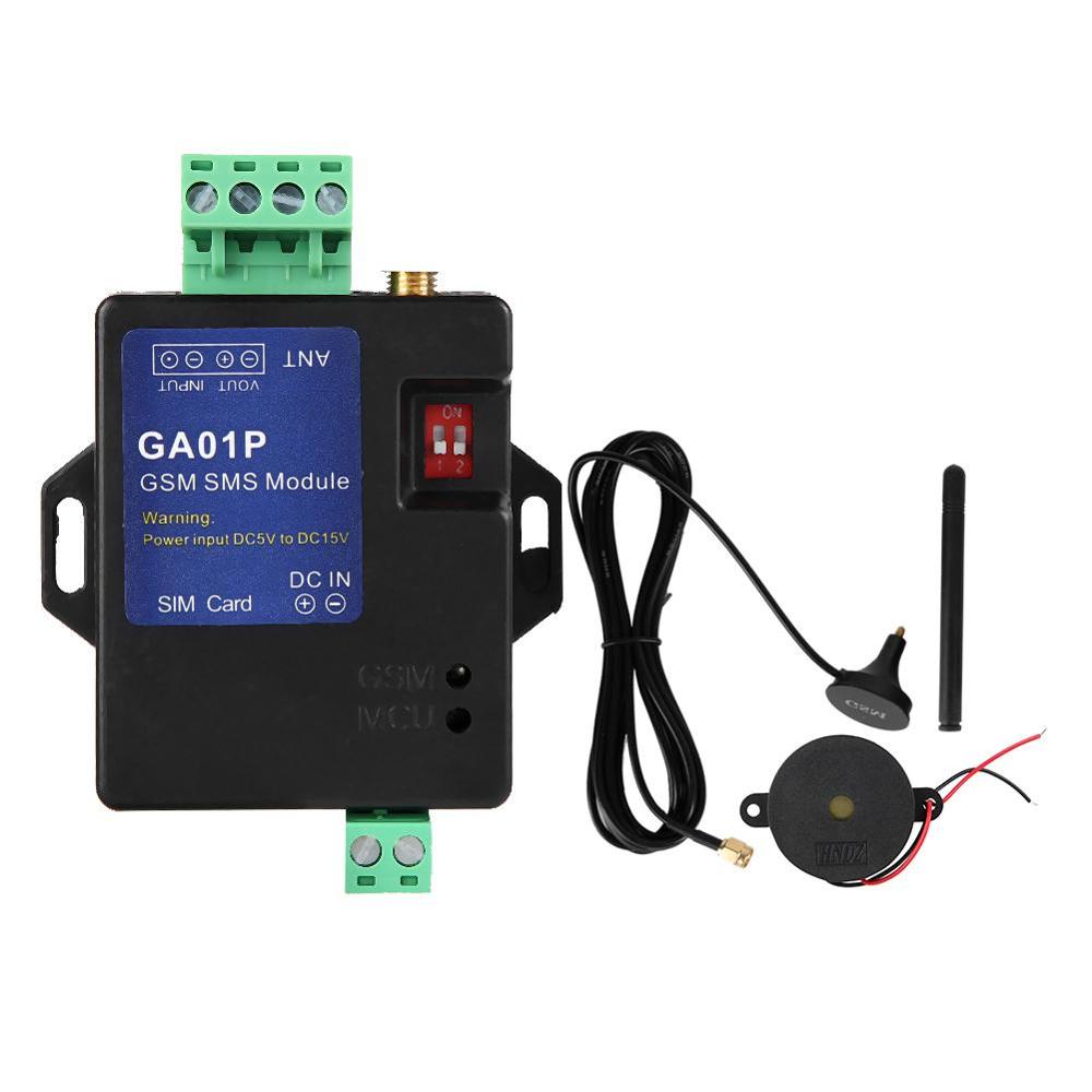 Sistema de alarma GSM GA01P, alarma de llamada SMS, batería recargable para alerta de fallo de energía, mando a distancia GSM