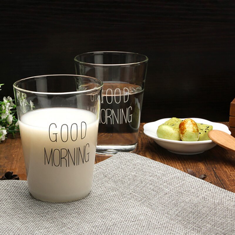 Pyrex Breakfast Glass Transparent Simple Drink Water High Borosilicate High Temperature Resistant Green Environmental