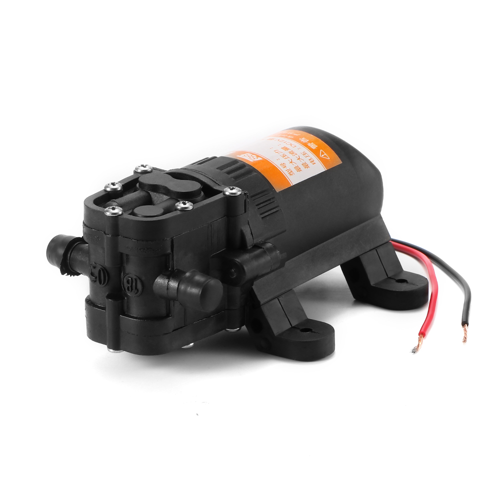 Duurzaam DC 12 v 70PSI 3.5L/min Landbouw Elektrische Waterpomp Zwart Micro Hoge Druk Membraanpomp Water Spuit Auto wassen 12 v