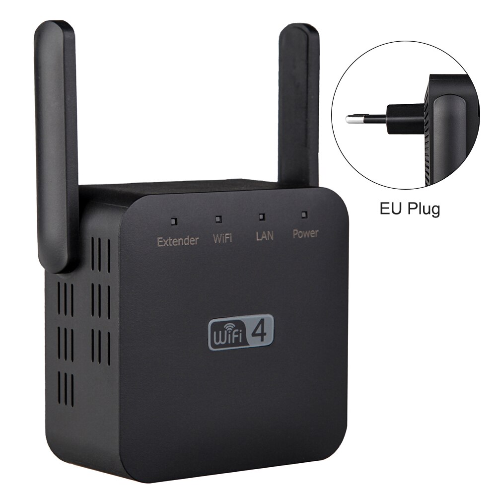 Wireless WiFi Repeater Wifi Extender 300Mbps Wi-Fi Amplifier Long Range Wifi Signal Booster Ultraboost Long Range Wifi Repiter: Plug EU