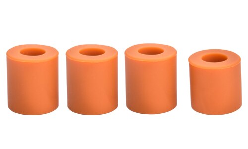 Piezas de impresora 3D, espaciador sólido de silicona de alta temperatura, columna de nivelación de cama , 3 piezas de largo + 1 pieza corta para CR-10/ CR10S Ender-3: Orange