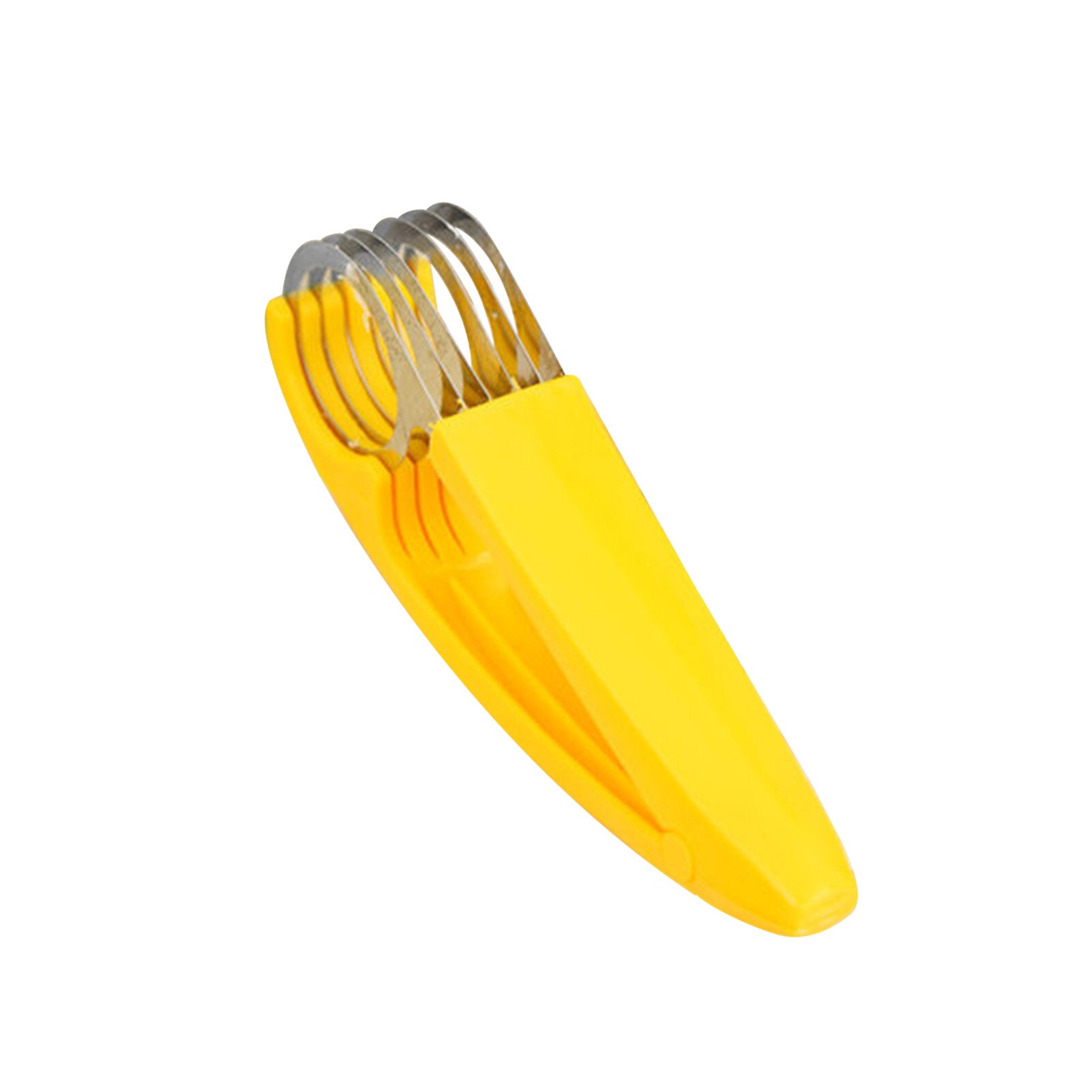 Rebanador de plátano de cocina Manual para el hogar, práctico acero inoxidable, herramienta de cocina para frutas y verduras, apto para lavavajillas