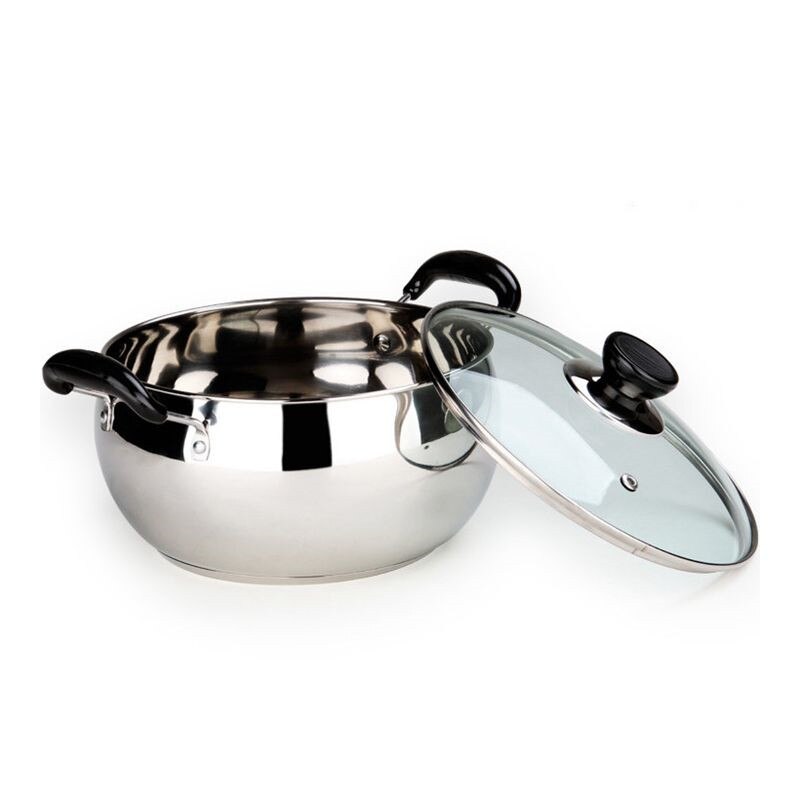 1 stk rustfritt stål kokekar potpot gass induksjon komfyr suppe pottemaker dobbel bunn fortykket nonstick panne