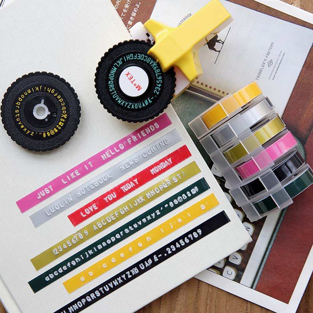 Mini impresora Manual, máquina de grabado en relieve, máquina de código de barras, máquina de etiquetado portátil con cinta de etiquetas decorativa