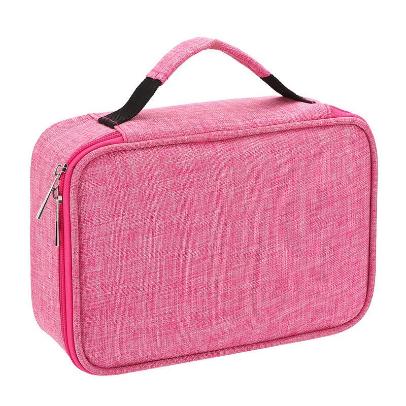 Trousse à crayons rose à 4 couches, pochette de grande capacité, stojo escolar stuche, matériel kalem kutusu piornik, fournitures scolaires papeleria: Pink