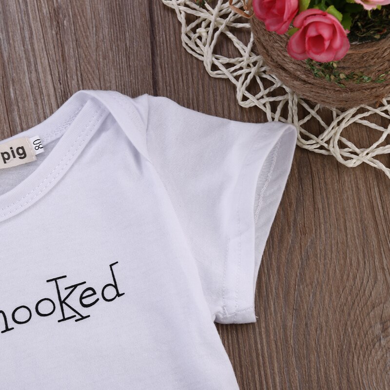 Heiße Infant Jungen Mädchen Kleidung Neugeborene Overall Baumwolle Kurzarm Strampler Outfit Kleidung