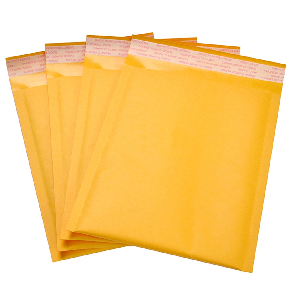 30 Uds. Bolsas de sobres de burbujas, papel Kraft, sobres acolchados, de sobres con burbuja, embalaje amarillo multifunción, bolsa de correo