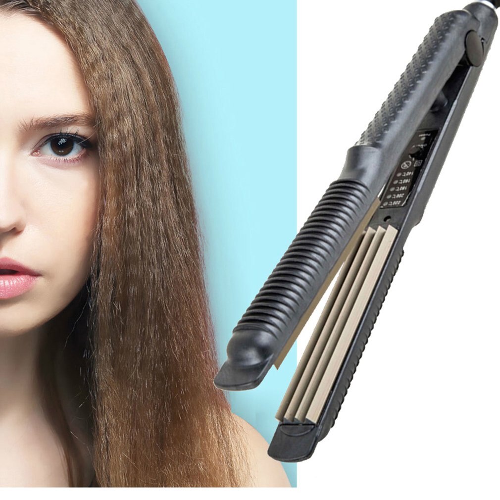 Bølgeblikk hår fluffy hår styler bølge bølgepapp crimper bølger til dame rett hår hår styling verktøy