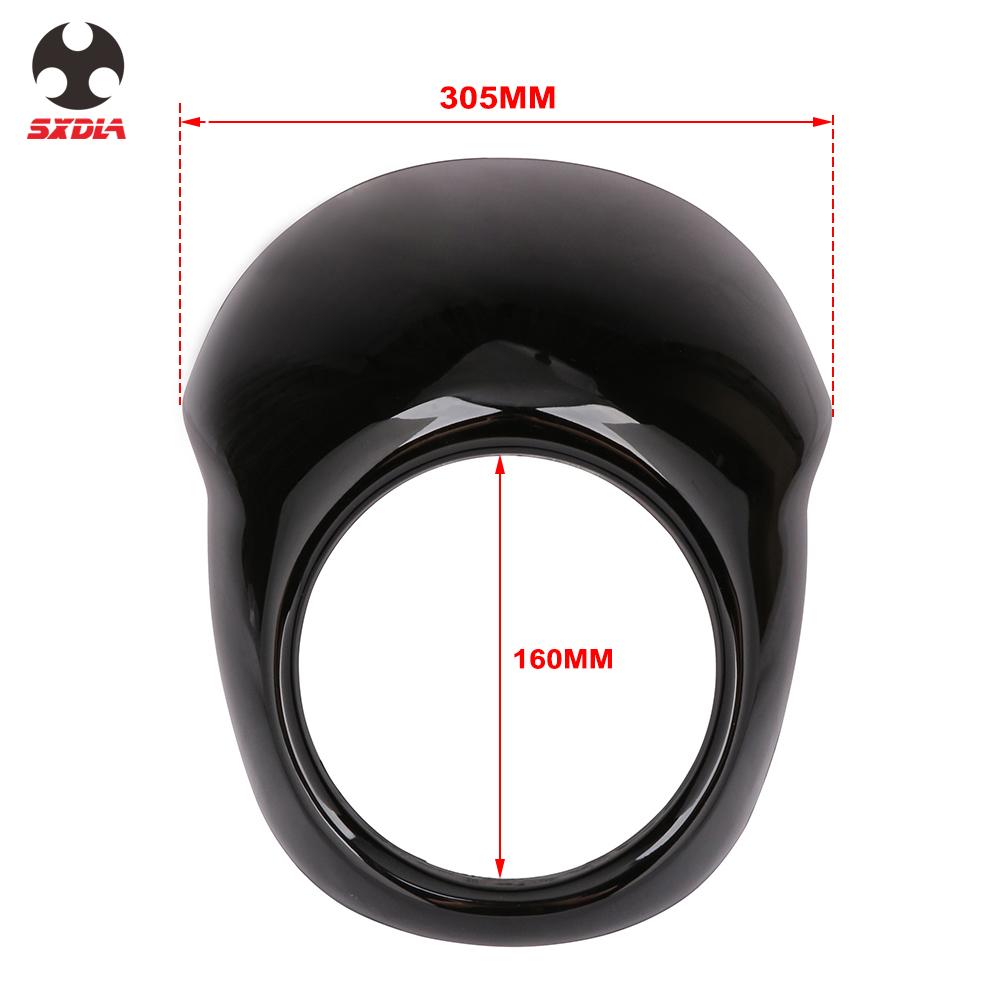 Motorfiets Glossy Zwart Plastic Hoofd light Koplamp Kuip Cover Masker Voor Harley Davidson Straat XG500 XG750