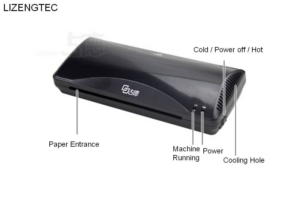Lizengtec kontor og kold hurtigopvarmningsrullaminator til  a4- dokument dokumentfoto